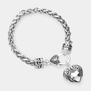 Brighton Puffed Heart Bracelet - Wing New Condition